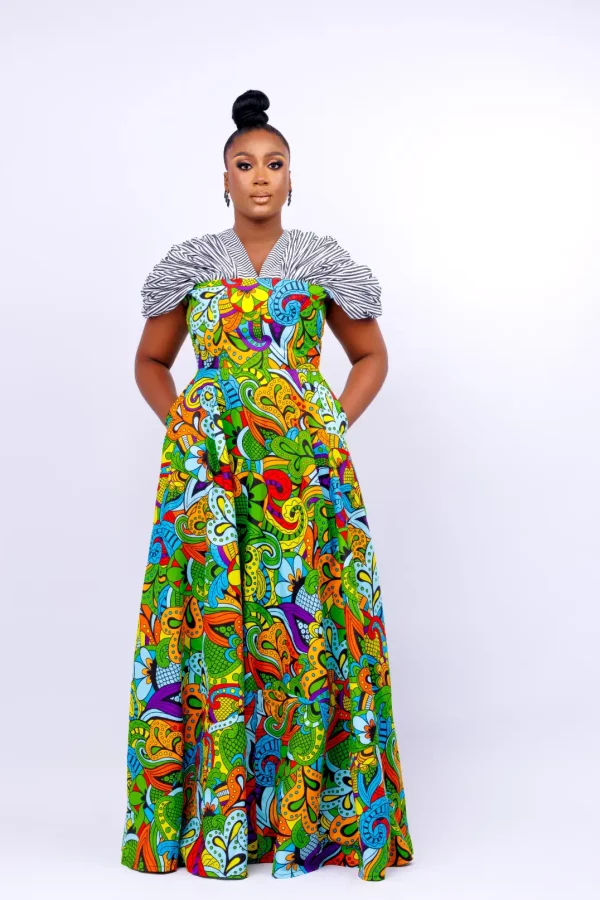 ABI MID AFRICAN PRINT DRESS 2