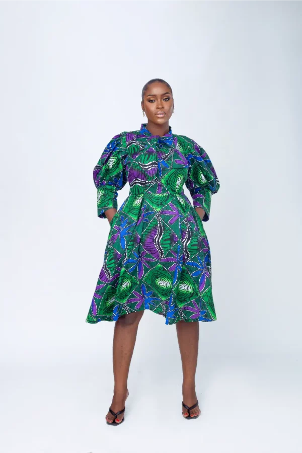 CHISOM AFRICAN PRINT DRESS 4