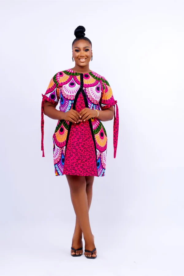 DENA AFRICAN PRINT DRESS 1