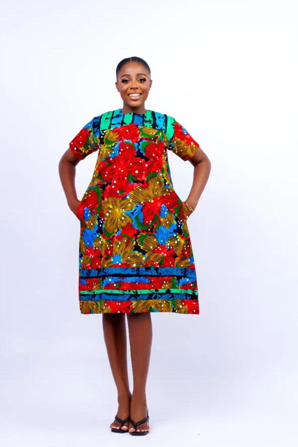 FIFI AFRICAN PRINT DRESS 2