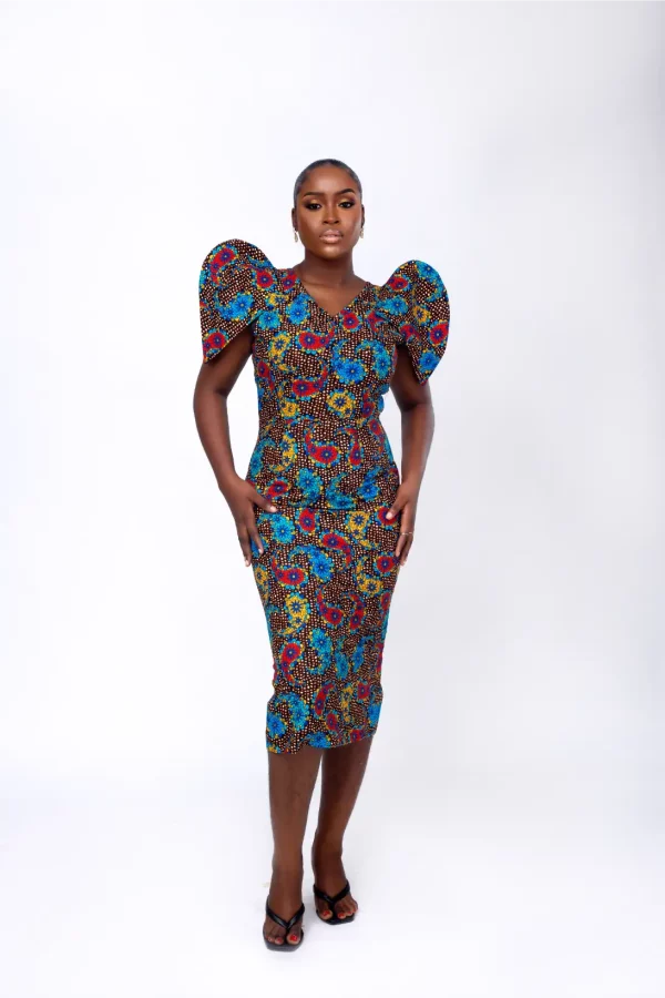 GLORIA AFRICAN PRINT DRESS 1