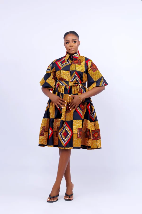 HELEN AFRICAN PRINT DRESS 1