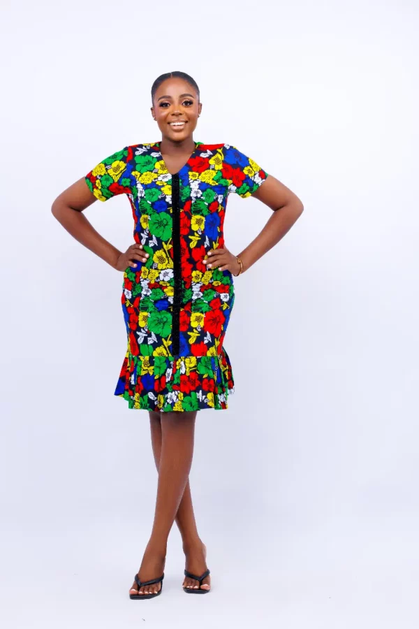 TUTU AFRICAN PRINT DRESS 1