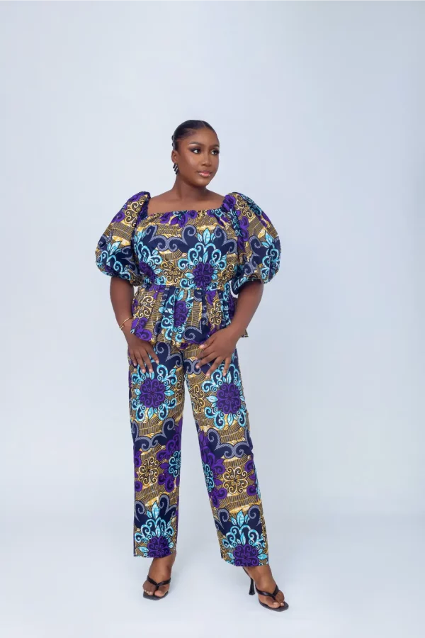 ZINNA AFRICAN PRINT TOP (TWO-PIECE) 2